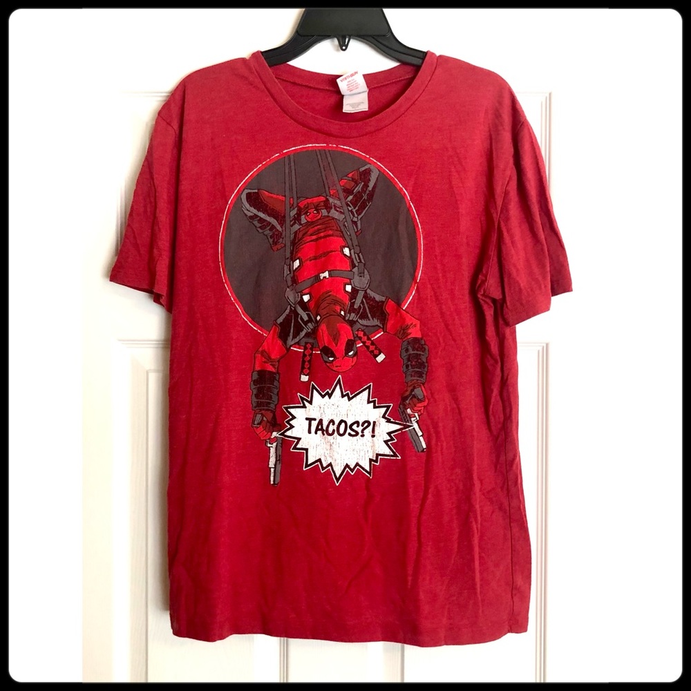 Marvel Deadpool Taco Red T-shirt